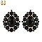 RHINESTONE STUDDED CLIP EARRINGS