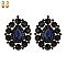 RHINESTONE STUDDED CLIP EARRINGS