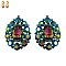 RHINESTONE STUDDED CLIP EARRINGS