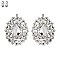 RHINESTONE STUDDED CLIP EARRINGS