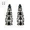 GEM STONES DROP CLIP EARRINGS