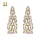 GEM STONES DROP CLIP EARRINGS