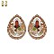 TEARDROP PAVE CLIP EARRING