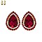 TEARDROP PAVE CLIP EARRING