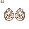 TEARDROP PAVE CLIP EARRING