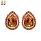 TEARDROP PAVE CLIP EARRING