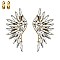 MARQUISE CRYSTAL ANGEL WING CLIP EARRINGS