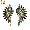 MARQUISE CRYSTAL ANGEL WING CLIP EARRINGS