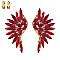 MARQUISE CRYSTAL ANGEL WING CLIP EARRINGS