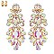 DANGLING ART DECO RHINESTONE EARRINGS