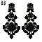 VICTORIAN STYLE RHINESTONE EARRINGS
