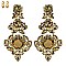 VICTORIAN STYLE RHINESTONE EARRINGS