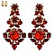 VICTORIAN STYLE RHINESTONE EARRINGS