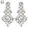 VICTORIAN STYLE RHINESTONE EARRINGS