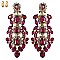 MEDIEVAL DANGLE RHINESTONE EARRINGS