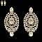 VICTORIAN STONE CLIP EARRINGS