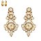 4.5" inch long Crystal CLIP-ON Statement Earrings