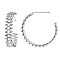 Glam Cubic Zirconia Hoop Earrings