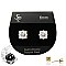 Stud Earrings 6MM CZ Square with Box SLECZ1761