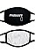 ZIP DESIGN REUSABLE FASHION MASK