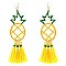 Color Block Metal Thread Pineapple Novelty Earring  EE0813-LP