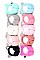Pack of (12 pieces) Sequin Cat Ear Theme Trendy Earmuffs FMEF102