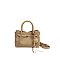 Twist Lock Belted Satchel