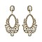 STYLISH RHINESTONE STATEMENT POST EARRINGS