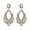 STYLISH RHINESTONE STATEMENT POST EARRINGS