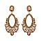 STYLISH RHINESTONE STATEMENT POST EARRINGS