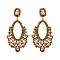 STYLISH RHINESTONE STATEMENT POST EARRINGS