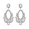 STYLISH RHINESTONE STATEMENT POST EARRINGS