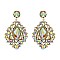 ALLURING RHINESTONE CHANDELIER STATEMENT EARRINGS