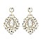 ALLURING RHINESTONE CHANDELIER STATEMENT EARRINGS