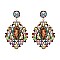 ALLURING RHINESTONE CHANDELIER STATEMENT EARRINGS