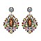 ALLURING RHINESTONE CHANDELIER STATEMENT EARRINGS