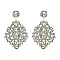 ALLURING RHINESTONE CHANDELIER STATEMENT EARRINGS