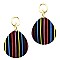 Stripe Teardrop Dangle Earring