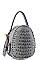CUTE CROCO PATTERN CROSS BODY SHOULDER BAG