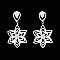 Stylish Dangly Star Rhinestone Earrings SLEM1784