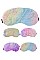 PACK OF 12 ASSORTED COLOR CUTE SOFT FUR SLEEPING MASK