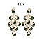 FASHIONABLE DANGLY RHINESTONE EARRING SLEMQ109