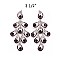 FASHIONABLE DANGLY RHINESTONE EARRING SLEMQ109