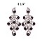 FASHIONABLE DANGLY RHINESTONE EARRING SLEMQ109