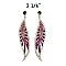 FASHIONABLE DRESSY DANGLY RHINESTONE EARRING SLEMQ115
