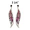 FASHIONABLE DRESSY DANGLY RHINESTONE EARRING SLEMQ115