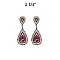 FASHIONABLE DANGLY OVAL RHINESTONE EARRING SLEMQ176