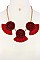 CHIC DESIGN 3-TASSELED LUSH BEADS IN FASHION CHAIN NECKLACE SET JYENE-10843