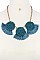 CHIC DESIGN 3-TASSELED LUSH BEADS IN FASHION CHAIN NECKLACE SET JYENE-10843