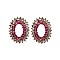 Casual Stud Oval Stone Earrings SLEQ146